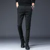 2020 New Arrival Mens Casual Business Pant Men Mid Full Length Brand Stretch Trousers Regular Straight Black Gary Big Size 28-38