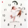 2019 bébé literie vêtements nouveau-né bébé croissance mensuelle jalon couverture photographie accessoire fond tissu