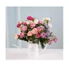 European-style DIY simulation roses 10 tea buds wedding decoration decoration small tea bud silk flowers WY1343