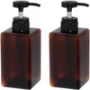 450ml 15oz Pump Bottles Empty Plastic Refillable Bottle Cosmetic Shampoos Bath Shower Soap Dispenser for Bathroom Kitchen