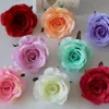 9cm silk rose heads artificial flowers DIY wedding decoration garland flower wall white red pink peach C18112601