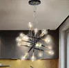 Nordic LED Pendant Lights Matsal Living Room Hängande lampa Sovrum Suspension Armatur Järnglas Loft Deco Fixtures Myy