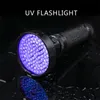 100LED UV Lambası Mor Işık Feneri 395-400nm Muayene Pet İdrar Lekeleri için LED Torch