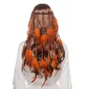 Boho Haarbanden Kwastje Mode Handgemaakte Vrouwen Indiase Veren Hoofdband Haarstukje Met Kralen Hoofdtooi Voor Carnaval5285975