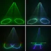2 Lens RGB Tam Renkli DMX Işın Ağ Lazer Işık Ev Gig Parti DJ Projektör Sahne Aydınlatma Ses Oto DJ-506RGB
