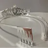 Diademi e corone di cristallo Accessori per capelli da sposa Tiara Corona da sposa Diademi da sposa per spose Ornamenti per capelli accessori economici2502099