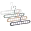 9 Hole Space Saving Hanger 360 Rotating Magic Hanger Multi-function Folding Hanger Wardrobe Drying Clothes Storage 50pcs EEA1420-4