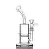 Bong Dab Pig Honeycomb Perc Szklane Bongs Grube Mini Oil Rury Wodne Rury Różowe Mała Rura Nagle Palenie Nargilahs Drop Shipping