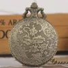 Brons Jesus Design Quartz Pocket Watch Necklace Kedja Klockor Retro Steampunk Pendant Män Kvinnor Klocka Födelsedaggåvor