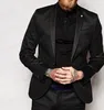 Conjunto de traje de satén azul real para hombre de moda de ANNIEBRITNEY, esmoquin para fiesta de graduación, boda, trajes de novio delgados, chaqueta brillante personalizada Pants261M