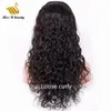 Ludzka włosy koronki peruka naturalna fala luźna curl wodzie waterwave głębokie bodywave pełne lacewig 13x6 peruki czołowe grube osłony wyrównane