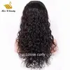 İnsan Saç Dantel Peruk Doğal Dalga Gevşek Curl Suwave Derin Vücut Dövme Tam Lacewig 13x6 Frontal Peruk Kalın Kekik Hizalı