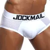 Jockmail Underpants Sexy Homens Underwear Pijamas Homens Homens Underwear Shorts Cantie Caleta de Malha de Algodão Sólido Caleta Mens Bralette