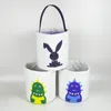 15-styles Pasen Mand Pasen Bunny Opbergzakken Ei Candy Miletets Emmer Canvas Sequin Storage Tote Pasen Rabbit Bags GGA3189-1