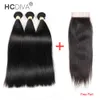 Human Hair Bundle with HD Lace Closure Brazilian Hair Bundles Straight Virgin Hair Extensions MiddleThree Part Closure 441990828