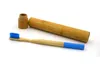 Conjunto De Escova De Dentes De Bambu Com Tubo De Bambu Escova De Dentes De Viagem De Escova De Dentes De Careta Macia Embalagem De Adultos SN3373