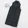 Automne hiver femmes noir gilet 2019 nouvelle mode femme sans manches manteau coton rembourré chaud Long gilet feminino BAO7