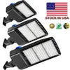 Stock in USA+ 560W 300W 200W 150W LED Shoebox Parking Lot Lights IP65 Waterproof Outdoor Street Pole Light with DLC Listed Photocell sensor