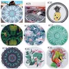 Indian Mandala Beach Towel Round Blanket Poliéster Impressão de tapeçaria de tapeçaria Mat Summer Picnic Rug Serviette de Plage 69 Designs YW3774-WLL