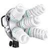 Freeshipping TL-5 5 IN1 Gloeilamp Hoofd Multi-Houder Tricolor Continue Licht Camera Fotografie Verlichting