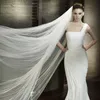 2 niveaux 3 mètres voile de mariée long tulle doux blanc ivoire voiles de mariage accessoires de mariée en stock deux couches couvre-chef mariée Veils2467