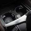 Bilstyling klistermärke för BMW 5 Series 6GT G30 G32 G38 Tillbehör Kolfiber Bil Inre kontroll Gear Shift Panel Water Cup Holder 282Q