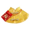Cat de mascotas de alta calidad China Tang Disfraz de Año Nuevo con mapa de bolsillo rojo Clak Outumn Winter Warm Outfits for Cats Dog278e