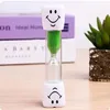 3 Minutes Sand Timer Clock Smiling Face Hourglass Decorative Household Kid Toothbrush Timer Sand Clock Gifts Christmas Ornaments Temporizador De Arena De 3 Minutos