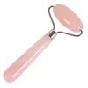 Santé beauté naturel rose quartz jade Relaxation du visage Rouleau Masseur Pour Visage jade pierre de massage Beauté Outil 30 Pcs LX7679