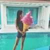 Pool Float 90cm Ice Cream Pool Float Water Toy Swimming Toy Sea Beach Party Prop Kid Adult Ice Cream Swimming Float Toys DH1135