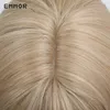 Emmor Long Ash Blonde Natural Wave Perruques de Cheveux Synthétiques avec Frange Haute Température Fluffy Cosplay Perruque Quotidienne pour Women8414796