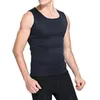 New Men039S bastu väst svett shapers skjorta svart löpning skjorta manlig shaper tee bantning midje tränare korsetter shapewear2784661