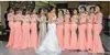 Peach Arabic African Cheap Long Bridesmaid Dresses Half Sleeves Plus Size Lace Mermaid Long Party Dress Bridemaid Dress Maid Honor Gowns