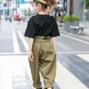 Ensembles de vêtements pour enfants filles 2020 nouvelles tenues d'été pour adolescentes costume deux pièces ensemble de vêtements pour enfants T-shirts hauts + sarouel 8