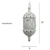 Candle Tea Light Holder Lantern Moroccan Home Decor Vintage Metal Hollow Glass Hanging Lantern Matching Block Candle Small Teali