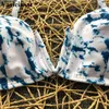 2020 Novo V-sutiã gravata tintura biquini feminino swimsuit mulheres swimwear de dois peças biquíni conjunto mid cintura banhista banho terno senhora v22781