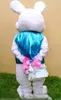 2018 High quality PROFESSIONAL EASTER BUNNY MASCOT COSTUME Bugs Rabbit Hare Adult Fancy Dress Cartoon Suit nji