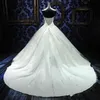 Princess Beads Crystal Ball Gown Wedding Dresses Sweetheart Neck Lace-Up Beading Wedding Bridal Bowns Plus Size271s