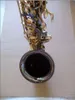 A-991 Saxofon Alto Play Professional Black Nickel Gold Key Sax E Tune Instruments Gratis fraktfodral