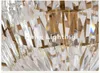 Avrupa Tarzı Antik Avize Bronz Renk D74cm Kristal Avize Lambası Kristal Luster Işık Armatür Villa Cristal Aydınlatma