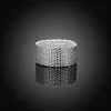 Net Rings 925 Silver Plated Round Braided S925 Flat Band Ring Trendy Fashionable Generous Designed Party Dancing Elegant Gifts POT9502023