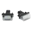 2PCS LED 번호 번호판 조명 18SMD 푸조에 대한 오류없는 전구 없음 206 207 306 307 406 407 CITROEN C3 C4 C5 용.