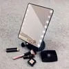 Professioneller LED-Make-up-Spiegel mit Touchscreen, luxuriöser Spiegel mit 16/22 LED-Leuchten, 180 Grad verstellbarer Tisch-Make-up-Spiegel