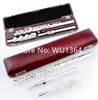 Hot Selling MARGEWATE Brand Sliver Flute 17 Open Hole C Tune E key Musical instrument Professional with Case Free Shipping