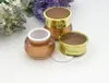 50g 30g 20g 15g 10g 5g gold Cream Jar with silver gold lids Container Cosmetic Packaging Perfume Bottle xxp34