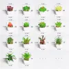装飾的な花の花輪の花輪の素敵な人工植物の鍋シミュレーションの多肉植物ミニ盆栽の鉢植えの植物の偽の緑のテーブルデコレーション1