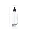 5PC / Låt Lab Supplies transparent skruvlock glas droppflaska Multi Standard förseglad dropper