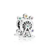 Autêntico 925 Sterling Silver Color CZ diamante Ferris Wheel Charms Original caixa para Pandora Bead Charms para acessórios de fabricação de joias