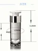 Hot 30ml Lås Head Acrylic Airless Vakuumpump Lotionflaska för serum lotion emulsion, plastfoundation kosmetisk behållare