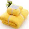 Limpeza de 2pcs Towel Microfiber Taber Plagus Bath Face Hand Toalhas secas para crianças adultos Presentes de cabelo